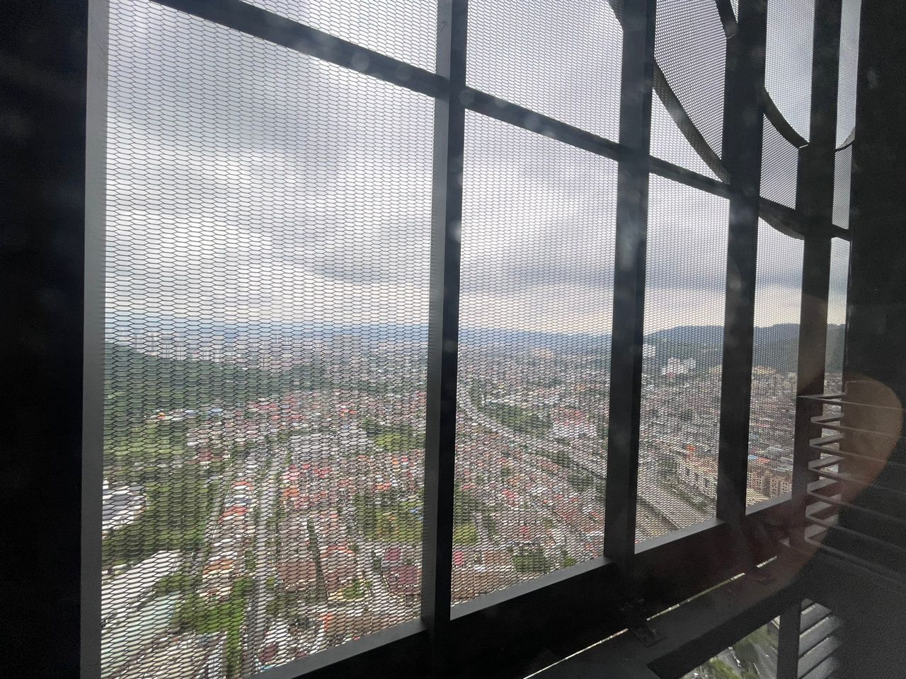 View from the unit's window, overlooking the Cheras township