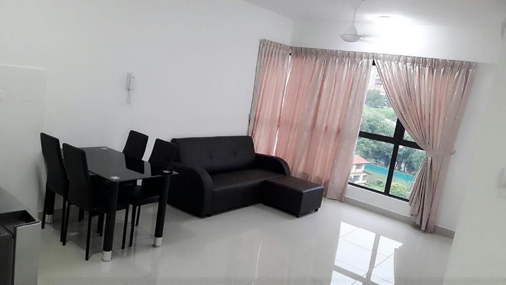 Renovated kitchen cabinets in the unit at Avantas Residences