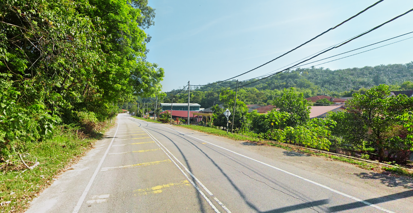 Kampung Bukit Pagar village road, next to the land parcel