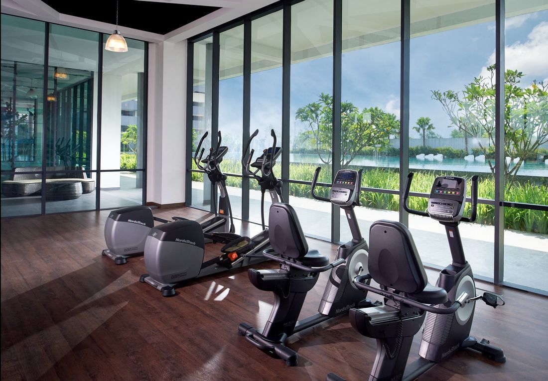 Gymnasium at X2 Residency, Puchong