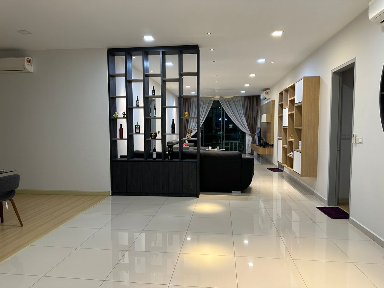 Living room at the 5-bedroom unit, X2 Residency, Puchong